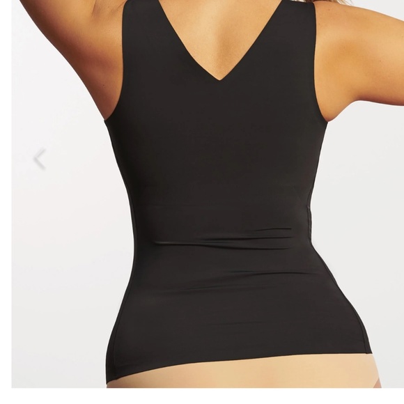 Evelyn Bobbie Smoothing Cami Black Plus Size 2X - Picture 2 of 7